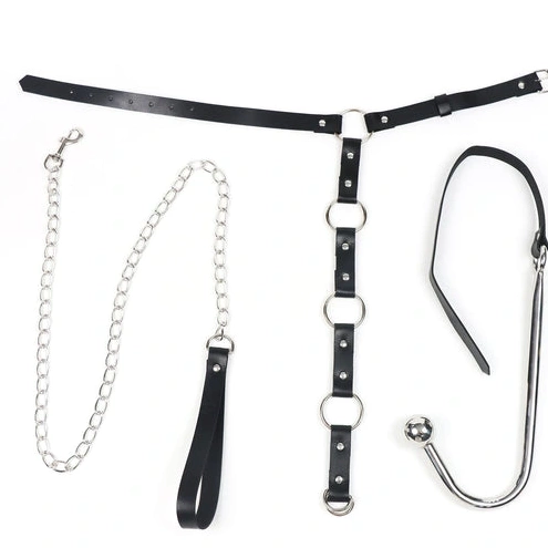 Hook Leash 5853 EverydayUse with Kinky and Anal Collar 1025